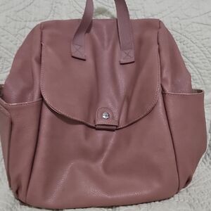 Elegant Pink Women's Backpack Baby Bag